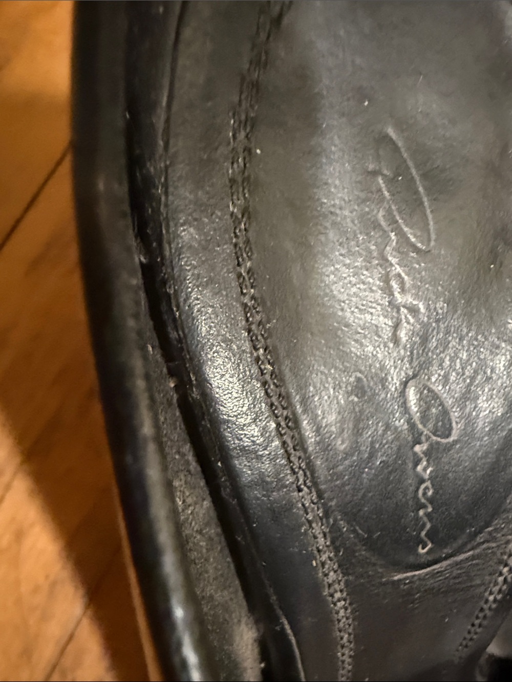 Rick Owens Italian Black Leather Block Heel Mule - Women made it Italy - Picture 2 of 6